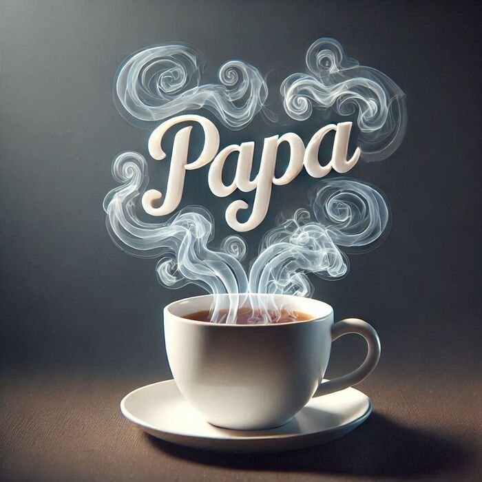 papa name dp soft light