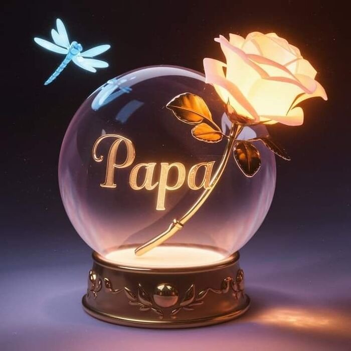 papa name dp warm tone