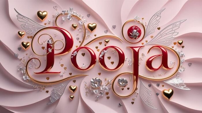 pooja name dp aesthetic mood