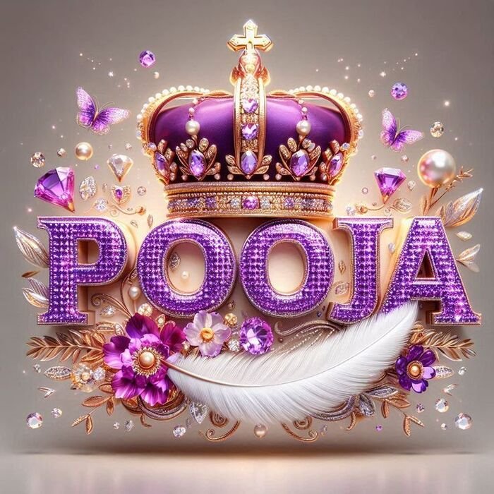 pooja name dp aesthetic