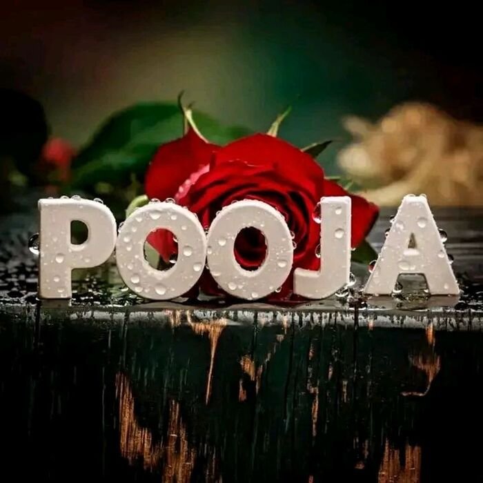 pooja name dp blur style