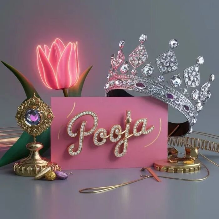 pooja name dp edit