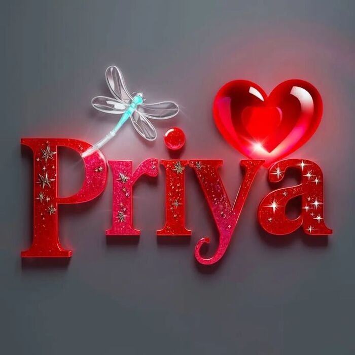 priya name dp simple edit