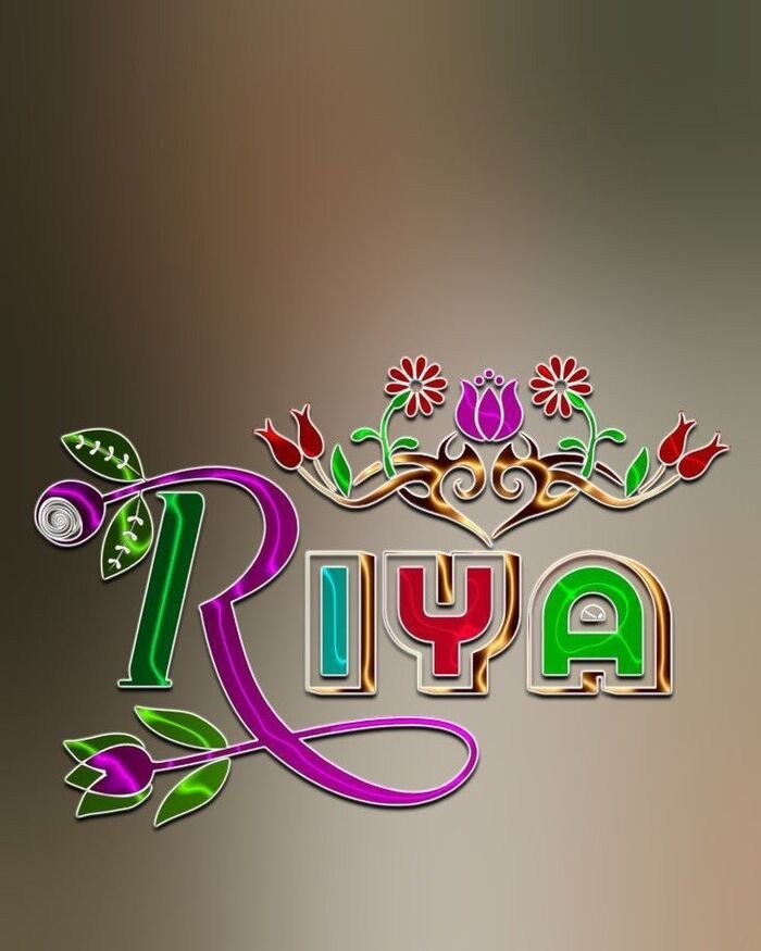 riya name dp edit