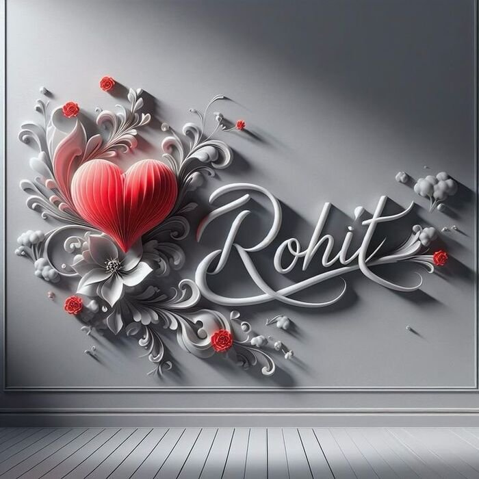 rohit name dp classic