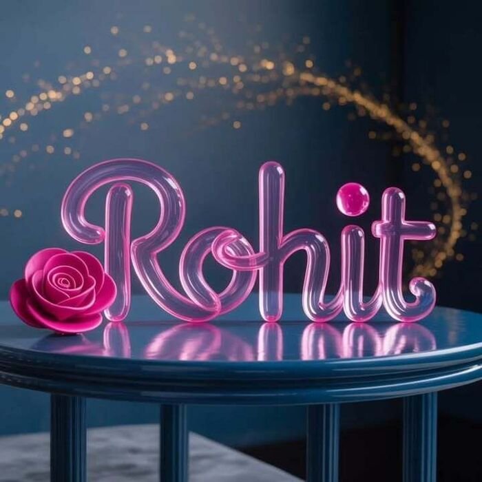 rohit name dp clean look