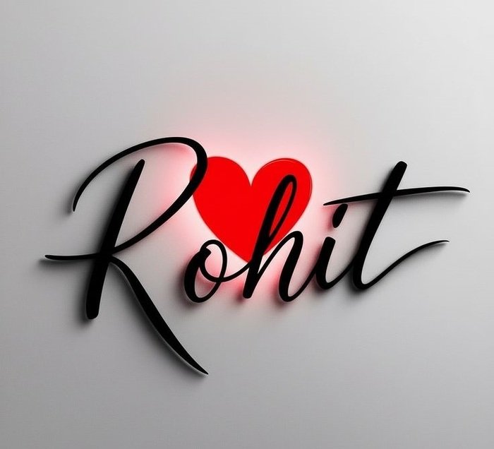 rohit name dp edit