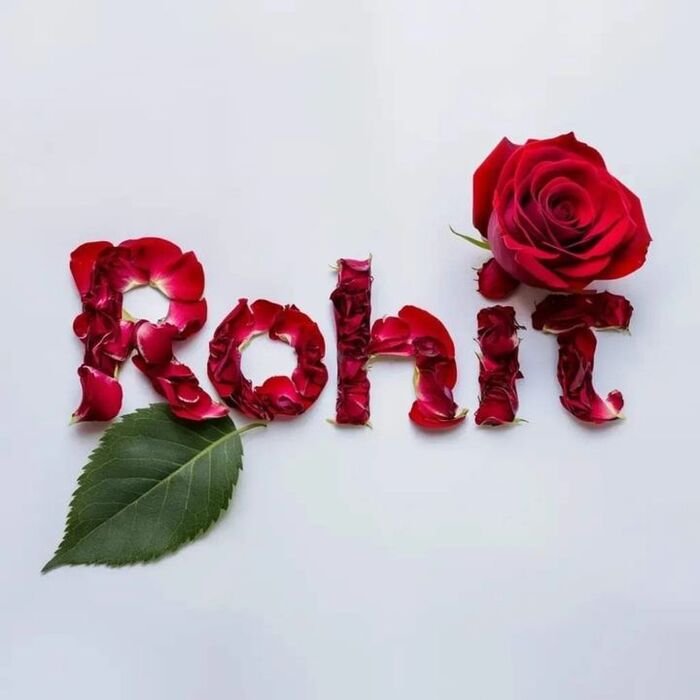rohit name dp soft tone