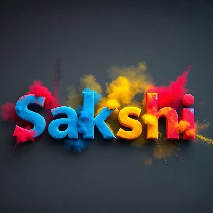 sakshi name dp sharp look