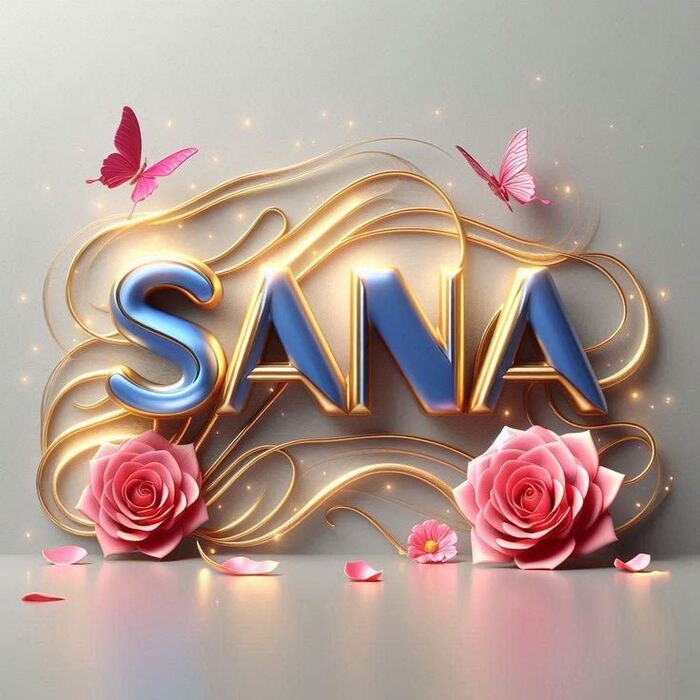 sana name dp classic style