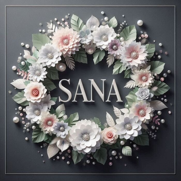 sana name dp simple edit