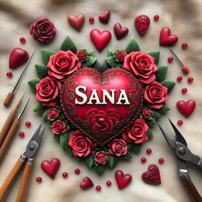 sana name dp stylish