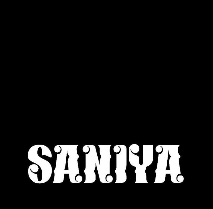saniya name dp black look hd