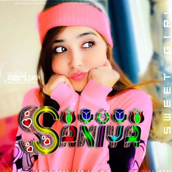 saniya name dp hd