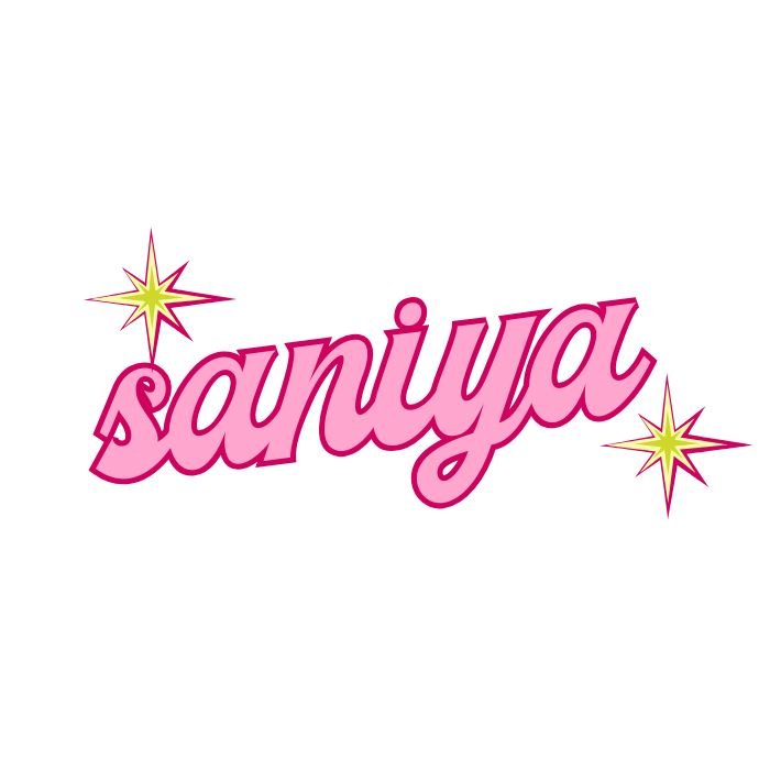 saniya name dp pink