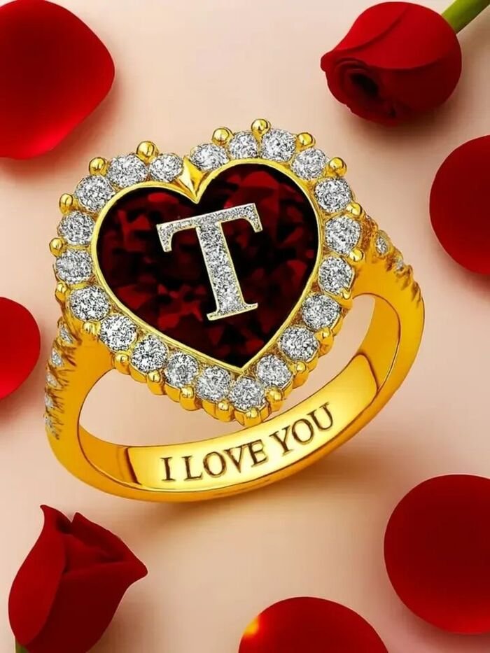 t name dp simple cute heart