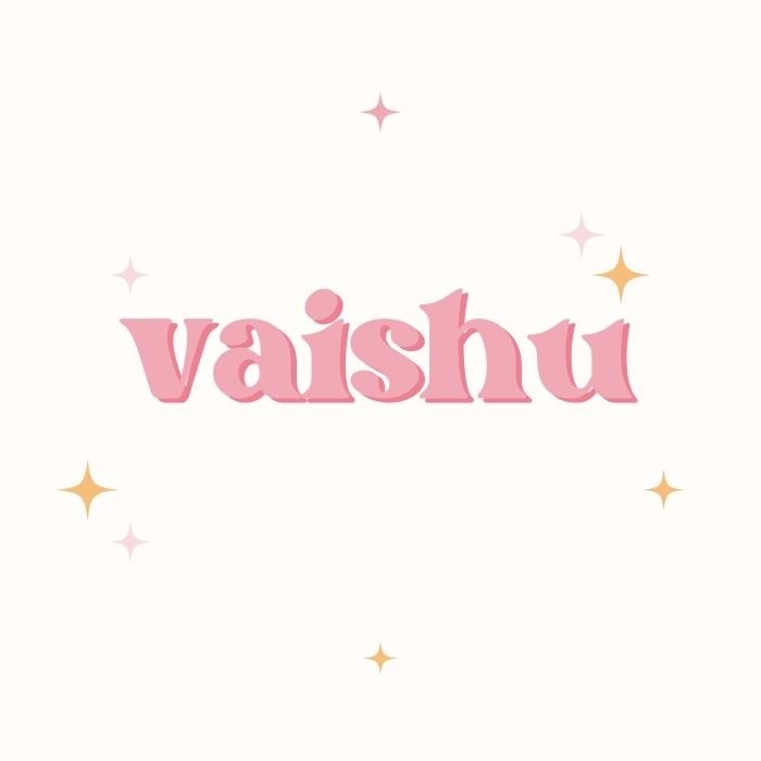 vaishu name dp classic style