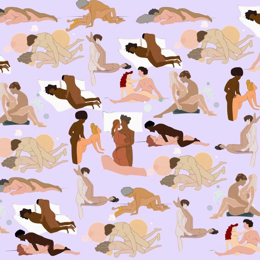 Creative sex position illustration